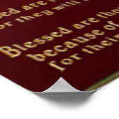Beatitudes Christelijke posters (Hoek)