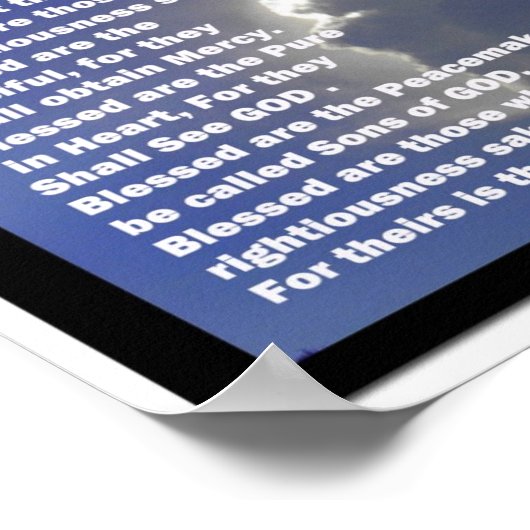 Beatitudes Poster (Hoek)