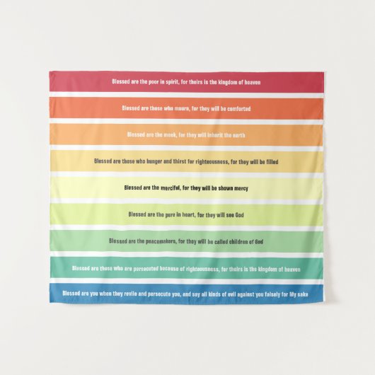 Béatitudes Tapisserie Palette (Devant (Horizontal))