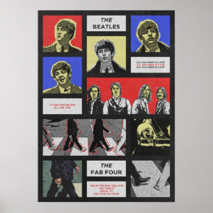 Beatles, klassieke rock,  band, Britse muziek Poster