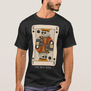 Beatmaker King-kaart voor muziekproducent en DJ T-shirt