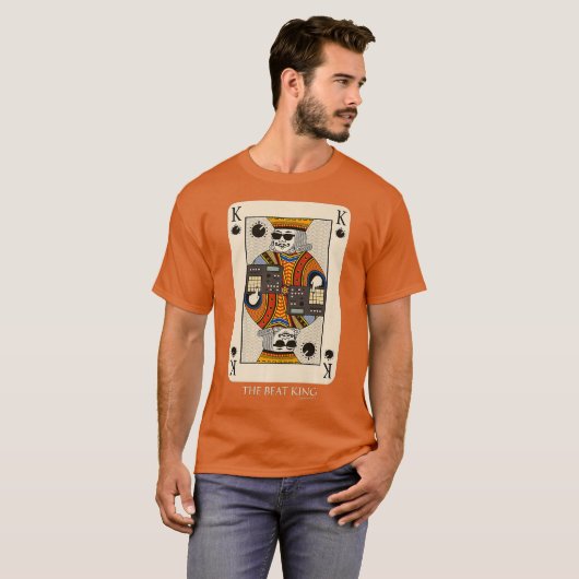 Beatmaker King voor muziekproducent en DJ Premium T-shirt (Voorkant volledig)