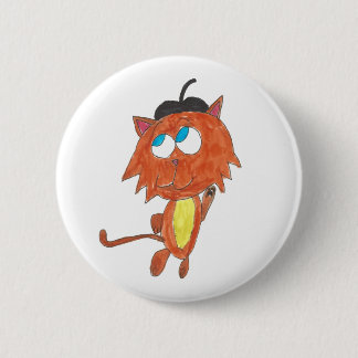 Beatnik Kitten Ronde Button 5,7 Cm
