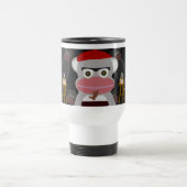 Beatnik Sock Monkey Fun Cartoon Design Art Reisbeker (Center)