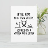 Beatrecord Bedankkaart (Staand voorkant)