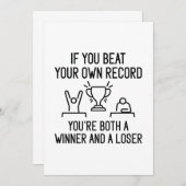 Beatrecord Bedankkaart (Voorkant / Achterkant)