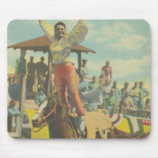 Beatrice Cooper doet een Romeinse standaard. Muismat (Voorkant)