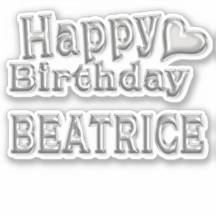 Beatrice Happy Birthday Autocollants