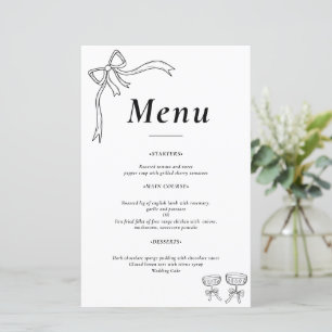 Béatrice Ribbon Mariage Menus
