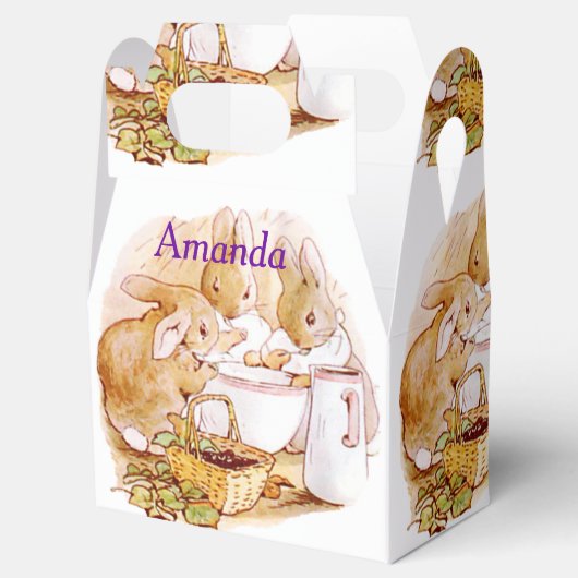 Beatrix Potter, aangepaste verjaardag, paascadeau Bedankdoosjes (Geopend)