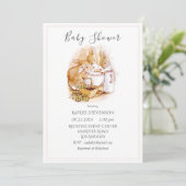 Beatrix Potter Baby Girl Shower Invitation (Debout devant)