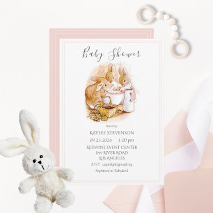 Beatrix Potter Baby Girl Shower Kaart