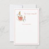 Beatrix Potter Baby shower rouge Merci (Dos)