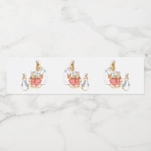 Beatrix Potter  Baby shower Waterfles Etiket (Enkel label)