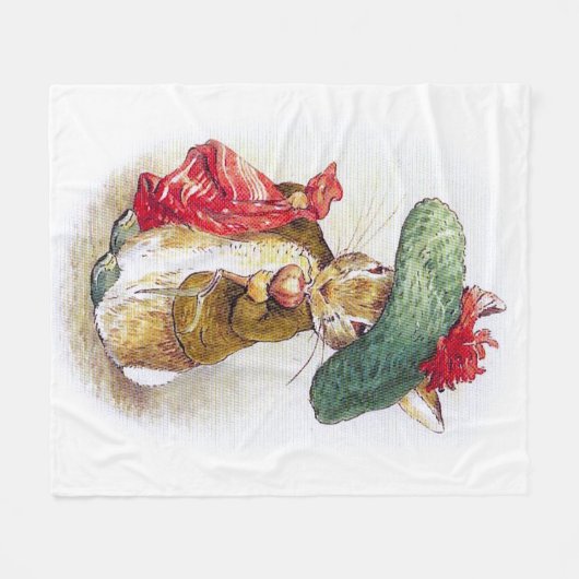 Beatrix Potter: Benjamin Bunny Fleece Deken (Voorkant (Horizontaal))