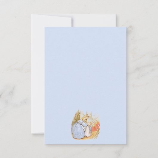 Beatrix Potter  Blank Hartelijk dank Bedankkaart (Achterkant)