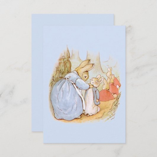 Beatrix Potter  Blank Hartelijk dank Bedankkaart (Voorkant / Achterkant)