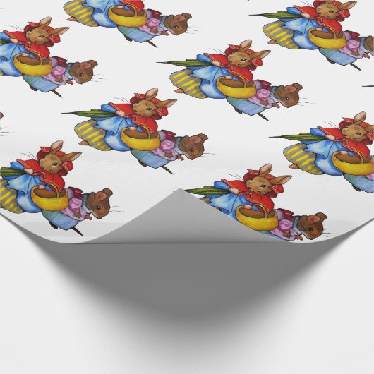 Beatrix Potter Book Characters, Original Art Cadeaupapier (Hoek)