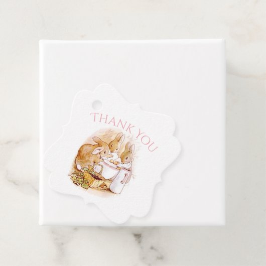 Beatrix Potter Bunny Rabbit Baby shower Bedankjes Labels