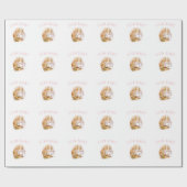 Beatrix Potter Bunny Rabbit Pink Baby shower Cadeaupapier (Vlak)