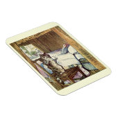 Beatrix Potter Cat Serving Tea Magneet (Rechterzijde)