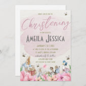 Béatrix Potter Christening Invitation (Devant / Derrière)