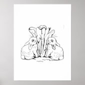 Beatrix Potter Eenvoudig Konijnenschets Kwekerij P Poster (Voorkant)