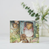 Beatrix Potter Gember en augurken Briefkaart (Staand voorkant)