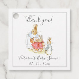 Beatrix Potter  Genderneutrale Baby Bedankjes Labels