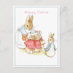 Beatrix Potter Happy Pasen Briefkaart