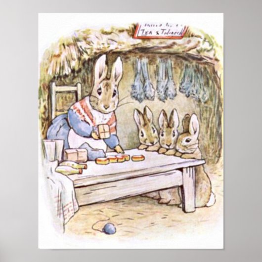 Beatrix Potter Het Verhaal van Benjamin Bunny Pete Poster (Voorkant)