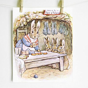 Beatrix Potter Het verhaal van Benjamin Bunny Pete Poster