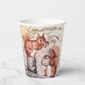 Beatrix Potter Het verhaal van Eekhoorn Nutkin Papieren Bekers (Voorkant)