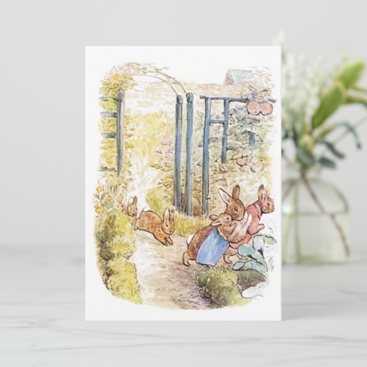 Beatrix Potter Invitation de fête d'anniversaire (Debout devant)
