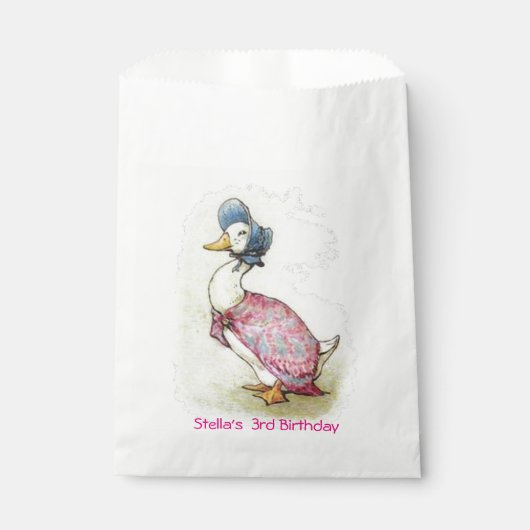 Beatrix Potter, Jemima Puddle Duck, Bedankzakje (Voorkant)