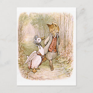 Beatrix Potter, Jemima Puddle Duck, Mr Tod Briefkaart