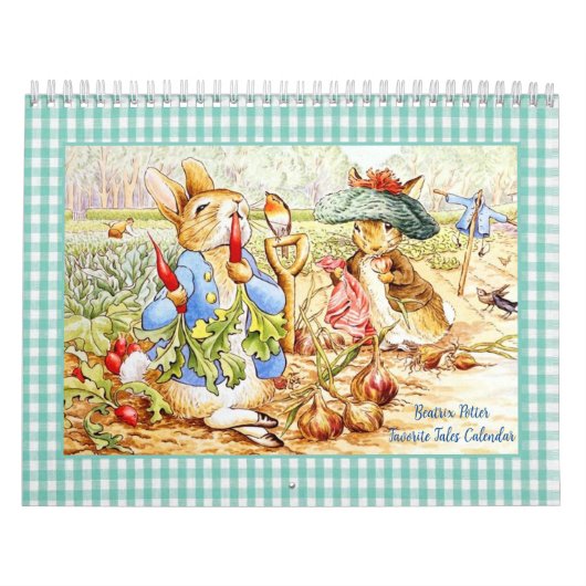 Beatrix Potter Kalender Twee pagina's Medium Groot (Hoes)