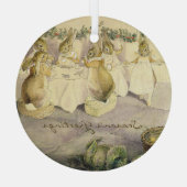 Beatrix Potter Kerstvakantie Glas Ornament (Achterkant)