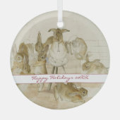  Beatrix Potter Kerstvakantie Glas Ornament (Voorkant)