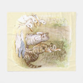 Beatrix Potter Kittens Ducks Fleece Deken (Voorkant (Horizontaal))