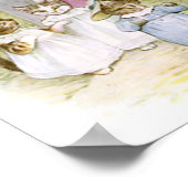 Beatrix Potter Kittens Moeder Garden Poster (Hoek)