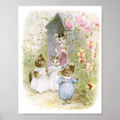 Beatrix Potter Kittens Moeder Garden Poster (Voorkant)