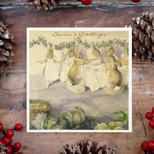 Beatrix Potter Konijnenkerstvakantie Feestdagenkaart