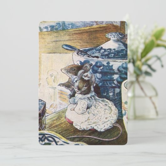 Beatrix Potter Mice Tailor van Gloucester Kaart (Staand voorkant)