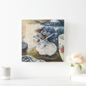  Beatrix Potter Mice Tailor van Gloucester Vierkante Klok (Huis)