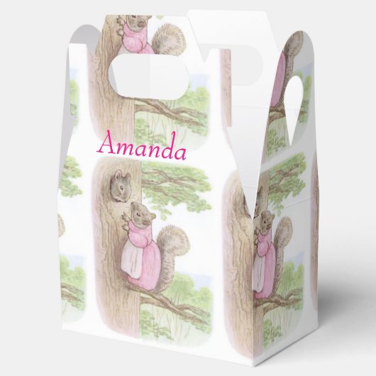 Beatrix Potter Moeder Eekhoorn, Pasen Geschenk Bedankdoosjes (Geopend)