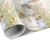 Beatrix Potter, moederkat en Kittens, aangepast Cadeaupapier (Rol Hoek)