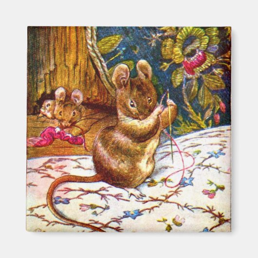 Beatrix potter muis schattige  naai magneet (Voorkant)