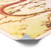 Beatrix potter muis schattige  naai poster (Hoek)