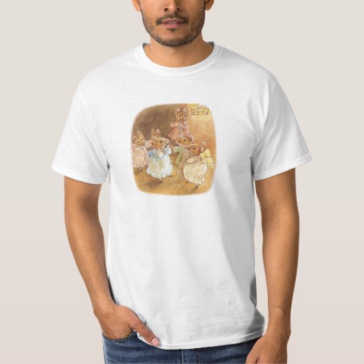 Beatrix Potter - Muizen dansen T-shirt (Voorkant)